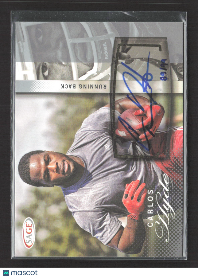2014 SAGE Hit Carlos Hyde #A26 Auto