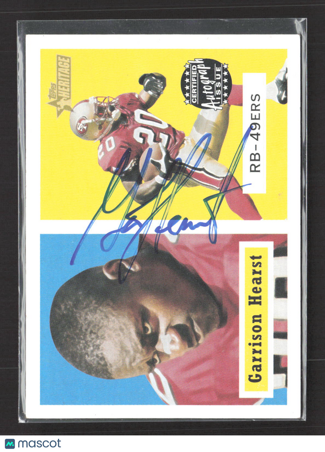 2002 Topps Heritage Garrison Hearst #HR-GH / Certified Autograph Issue Auto