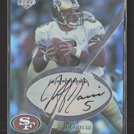 1999 Collector's Edge Pro Signatures Authentic Jeff Garcia 2063/2110 Auto