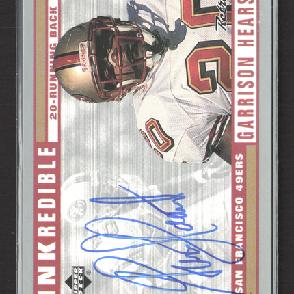 1999 Upper Deck Retro Inkredible Garrison Hearst #GH Auto
