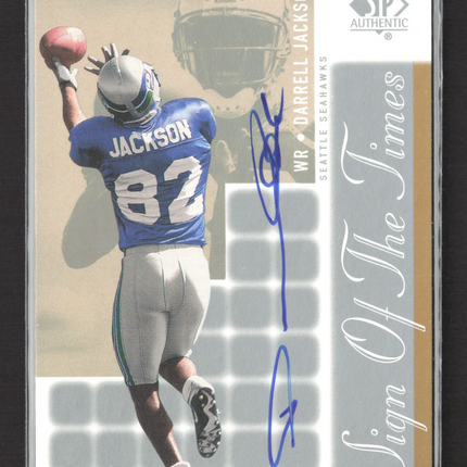 2000 Upper Deck SP Authentic Sign of the Times Darrell Jackson #DJ Auto