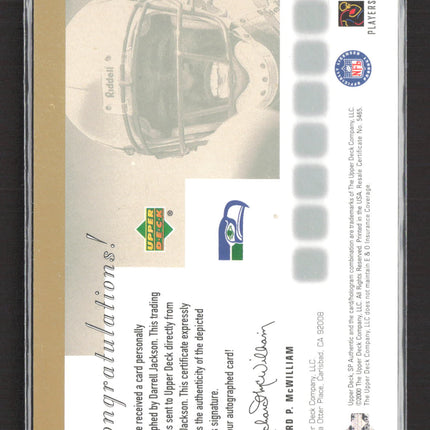 2000 Upper Deck SP Authentic Sign of the Times Darrell Jackson #DJ Auto