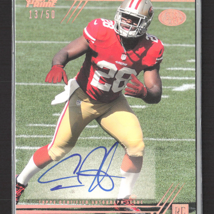 2014 Topps Prime Carlos Hyde #131 Copper 13/50 Auto