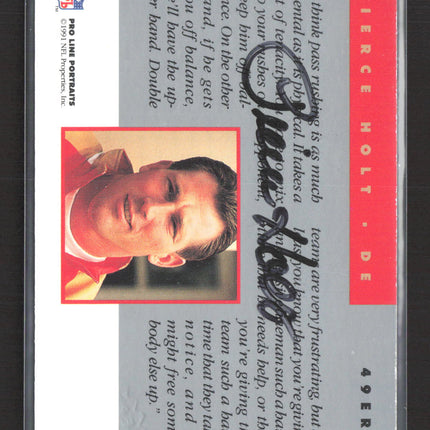 1991 Pro Line Portraits Pierce Holt #141 Auto