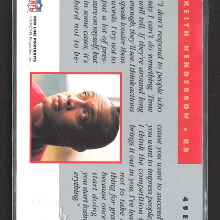 1992 Pro Line Portraits Keith Henderson #160 Auto