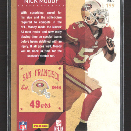 2013 Panini Contenders Nick Moody #199 Auto