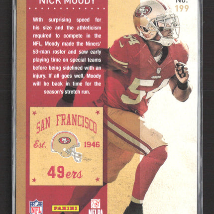 2013 Panini Contenders Nick Moody #199 RC Auto