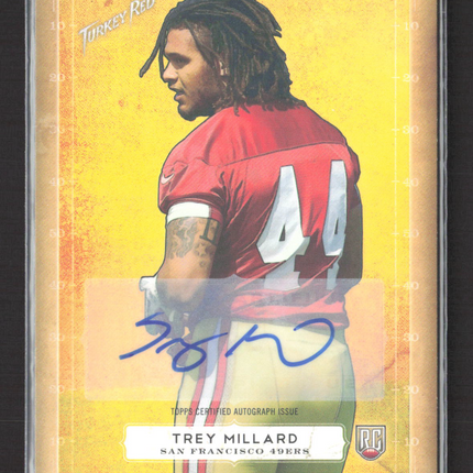 2014 Topps Turkey Red Trey Millard #24 RC Auto