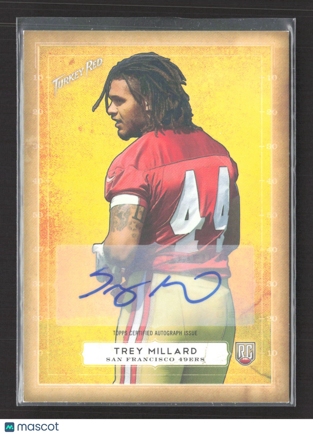 2014 Topps Turkey Red Trey Millard #24 RC Auto