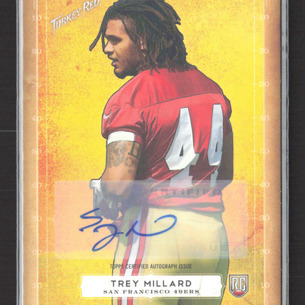 2014 Topps Turkey Red Trey Millard #24 RC Auto