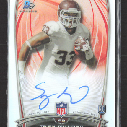 2014 Bowman Chrome Trey Millard #40 Refractor RC Auto