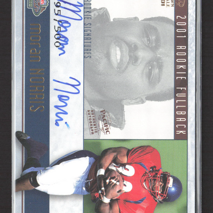 2001 Pacific Crown Royale Rookie Signatures Moran Norris #25 Auto