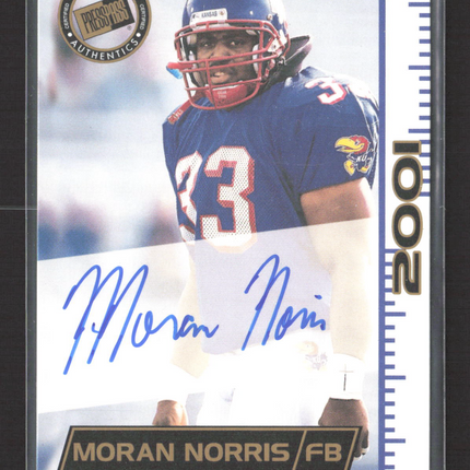 2001 Press Pass Autographs Moran Norris Auto