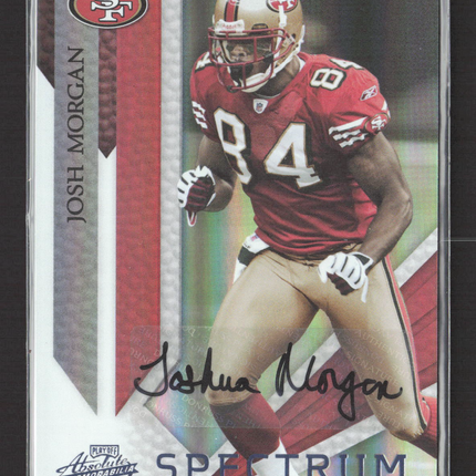 2009 Playoff Absolute Memorabilia Spectrum Josh Morgan #84 03/25 Auto