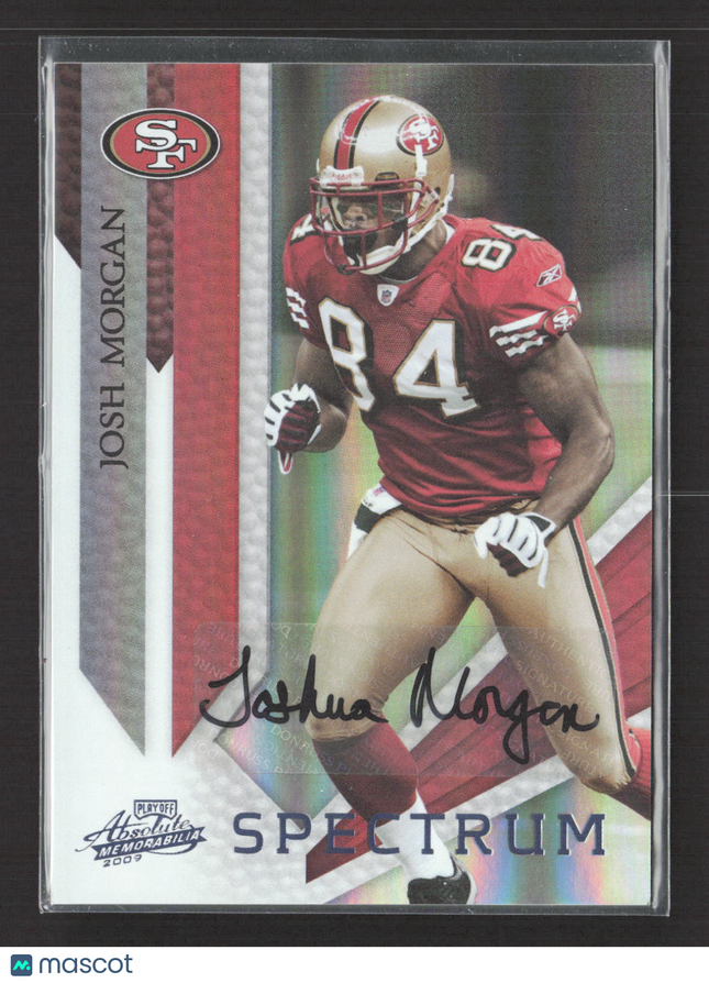 2009 Playoff Absolute Memorabilia Spectrum Josh Morgan #84 03/25 Auto