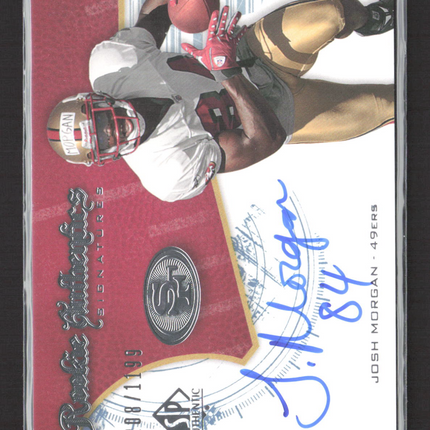 2008 Upper Deck SP Authentic Josh Morgan #213 0208/1199 Auto