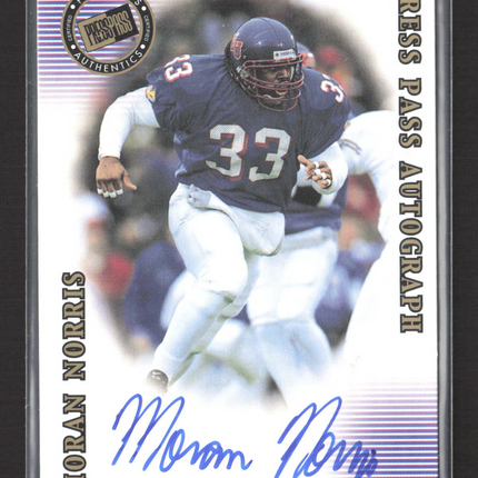 2001 Press Pass Signature Edition Moran Norris Autograph Auto