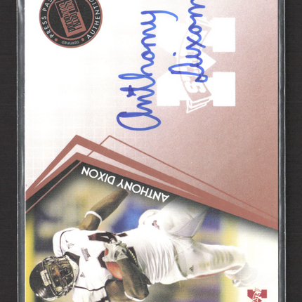2010 Press Pass Signings Anthony Dixon #PPS-AD Auto