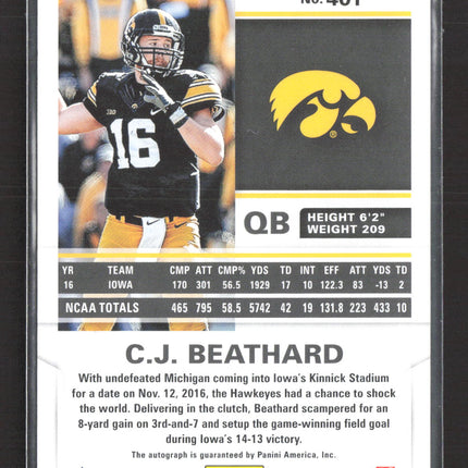 2017 Panini Score C.J. Beathard #401 RC Auto