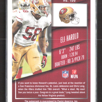 2015 Panini Contenders Football Eli Harold #130 Super Bowl Ticket RC 1/1 Auto