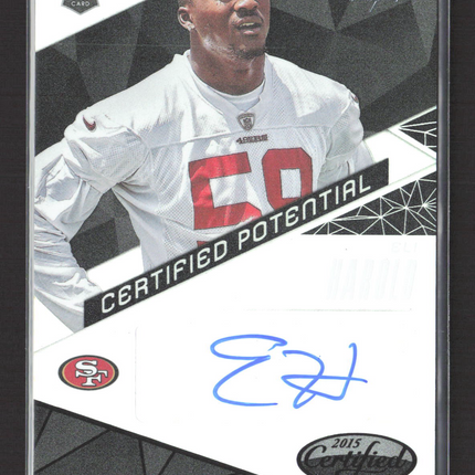 2015 Panini Certified Certified Potential Eli Harold #CP-EH RC Auto Black 1/1