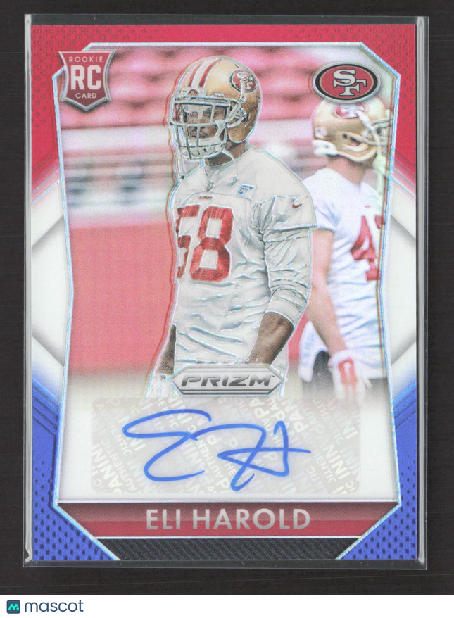 2015 Panini Prizm Eli Harold #RS-EH RC Auto Red White Blue