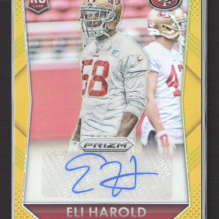 2015 Panini Prizm Eli Harold #RS-EH Gold 01/10 RC Auto