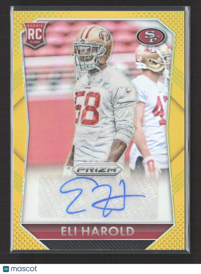 2015 Panini Prizm Eli Harold #RS-EH Gold 01/10 RC Auto