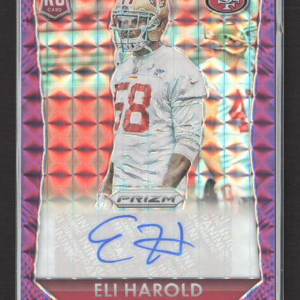 2015 Panini Prizm Eli Harold #RS-EH Purple 08/25 RC Auto