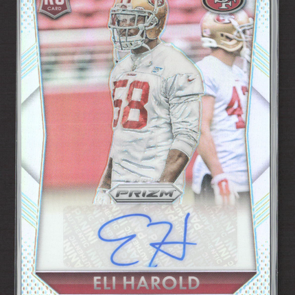 2015 Panini Prizm Eli Harold #RS-EH RC 14/25 Auto Silver
