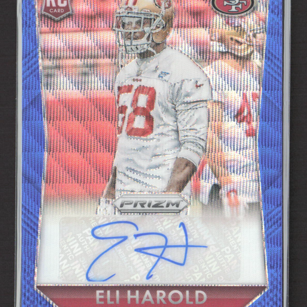 2015 Panini Prizm Football Eli Harold #RS-EH Blue 02/25 RC Auto