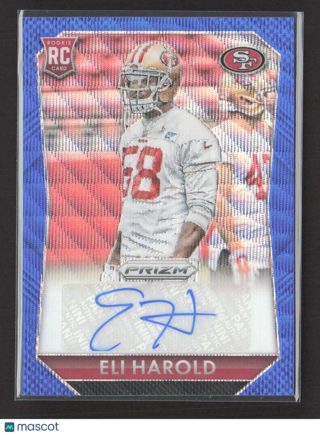 2015 Panini Prizm Football Eli Harold #RS-EH Blue 02/25 RC Auto