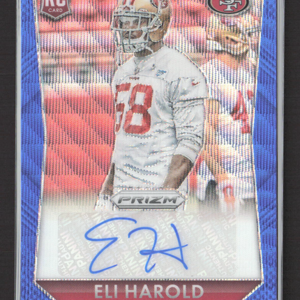 2015 Panini Prizm Eli Harold #RS-EH Blue 03/25 RC Auto