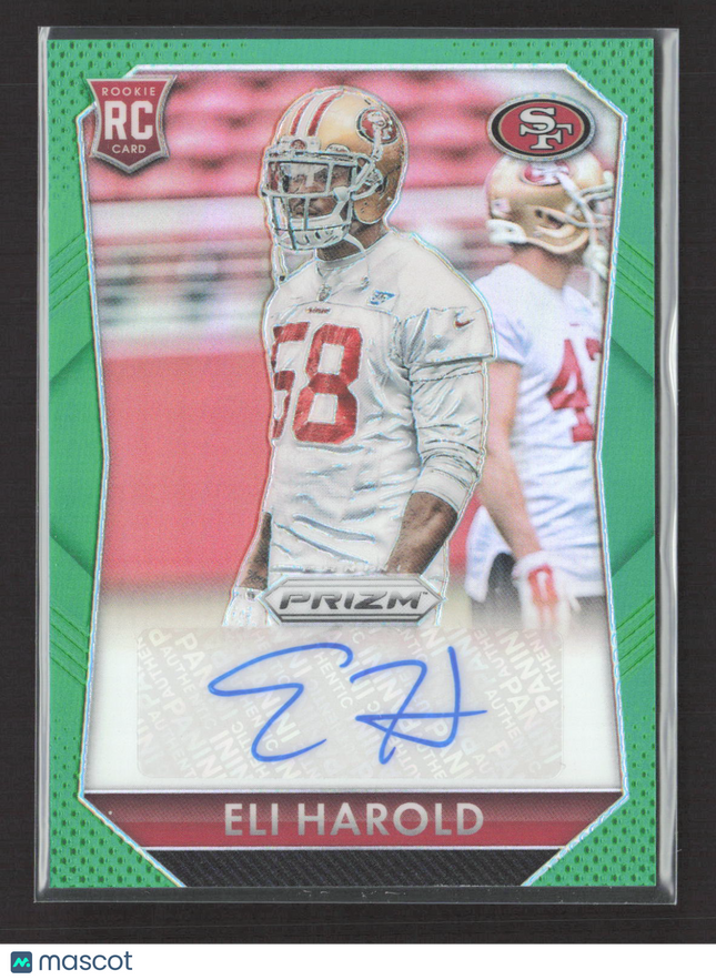 2015 Panini Prizm Eli Harold #RS-EH Green RC 16/25 Auto