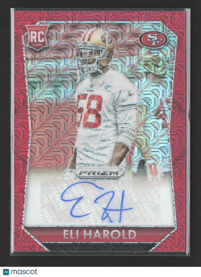 2015 Panini Prizm Eli Harold #RS-EH Red Mojo RC 18/25 Auto