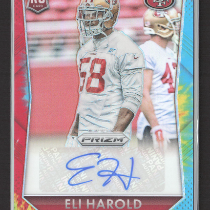 2015 Panini Prizm Football Eli Harold #RS-EH Tie-Dye 02/25 RC Auto