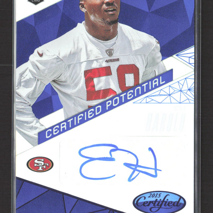 2015 Panini Certified Certified Potential Eli Harold #CP-EH RC 07/50 Auto