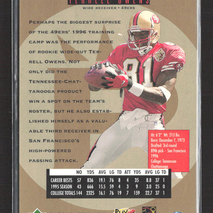 1996 Upper Deck SP Terrell Owens #7