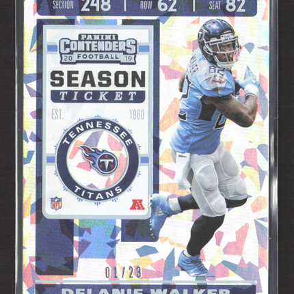 2019 Panini Contenders Season Ticket Delanie Walker #29 Cracked Ice 01/23