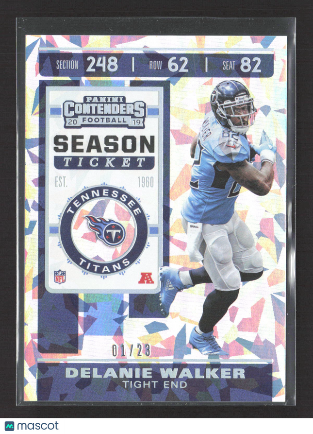 2019 Panini Contenders Season Ticket Delanie Walker #29 Cracked Ice 01/23