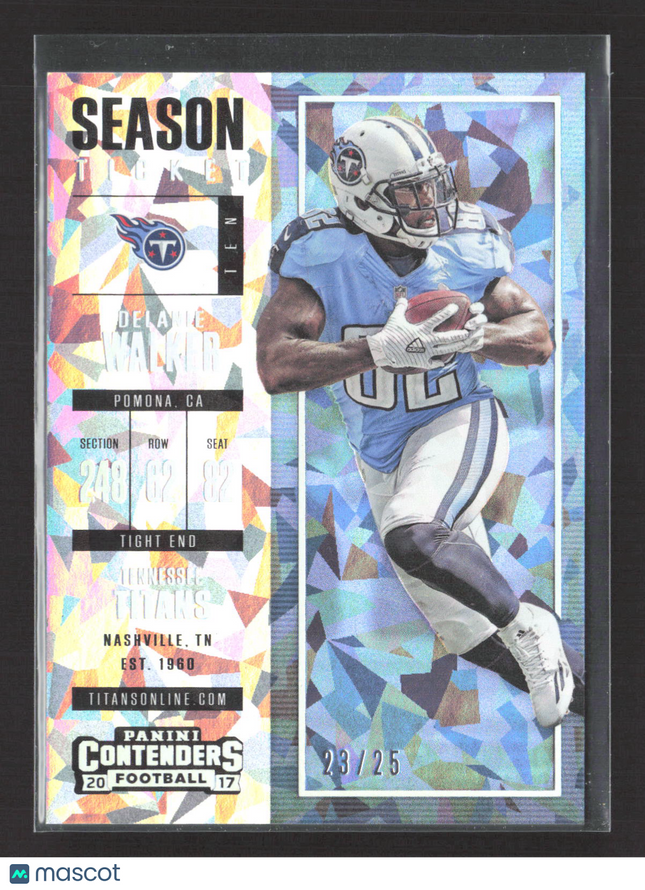 2017 Panini Contenders Football Delanie Walker #24 Cracked Ice 23/25