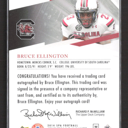 2014 Upper Deck SP Authentic Bruce Ellington #46 Auto