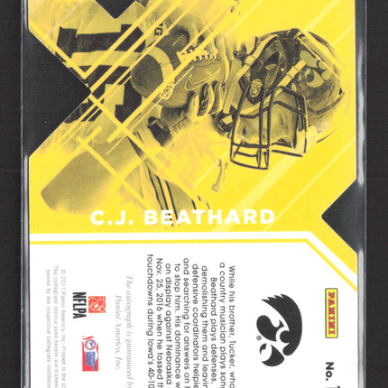 2017 Panini Donruss Elite Collegiate Draft Picks C.J. Beathard #176 RC 6/35 Auto