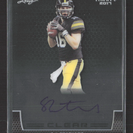 2017 Leaf Trinity Clear C.J. Beathard #CA-CJB Authentic Signature Auto