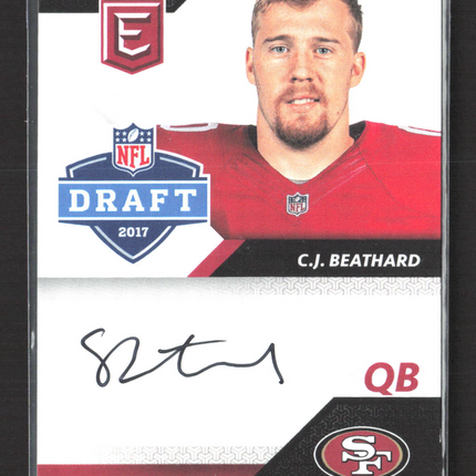 2017 Panini Donruss Elite Pen Pals C.J. Beathard #PP-CJ Auto