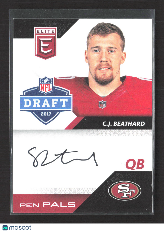 2017 Panini Donruss Elite Pen Pals C.J. Beathard #PP-CJ Auto