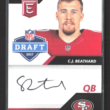 2017 Panini Donruss Elite Pen Pals C.J. Beathard #PP-CJ Auto
