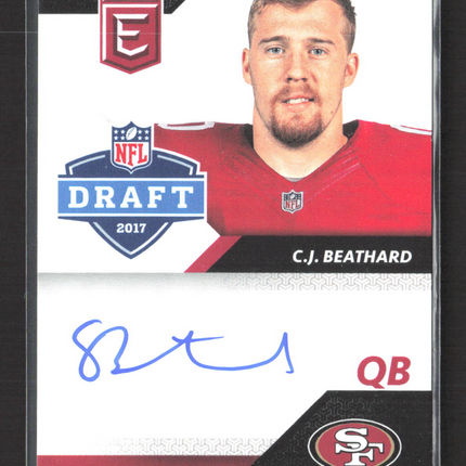 2017 Panini Donruss Elite Pen Pals C.J. Beathard #PP-CJ Auto