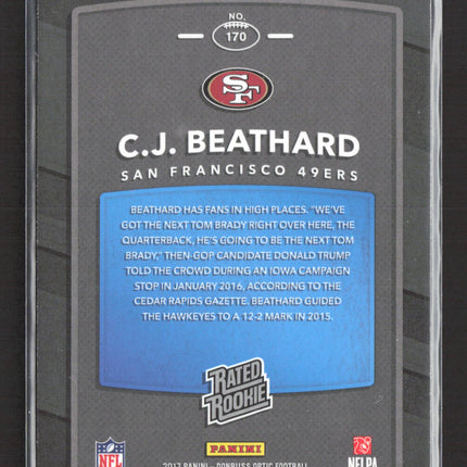 2017 Panini Donruss Optic C.J. Beathard #170 White Sparkle