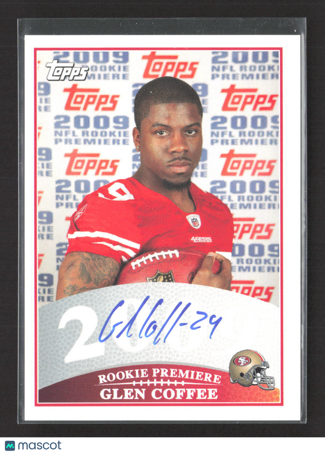 2009 Topps NFL Rookie Premiere Glen Coffee #RPA-GC Auto